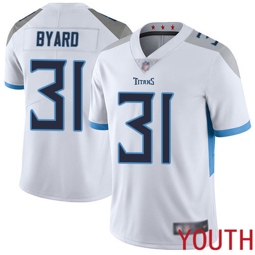 Tennessee Titans Limited White Youth Kevin Byard Road Jersey NFL Football 31 Vapor Untouchable